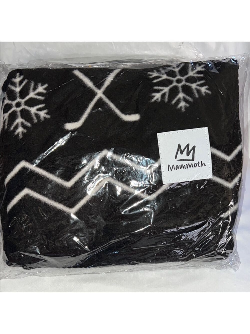 Mammoth Kings Hockey Team Theme Chevron Pattern Lap Blanket